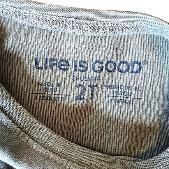 Life Is Good Toddler Long Sleeve Shirt Blue Snowflake Graphic Be Yourself 2T - Picture 3 of 4